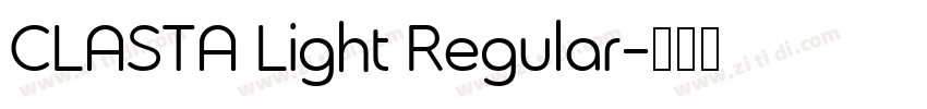 CLASTA Light Regular字体转换
